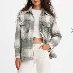 Levi's Women’s Plaid Shirt Jacket Size S
